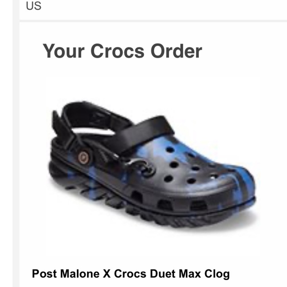 Post Malone x Crocs Duet Max Clog